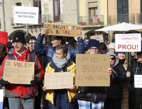 Sant Tomàs es mobilitza per reclamar un finançament just per al sector de la discapacitat